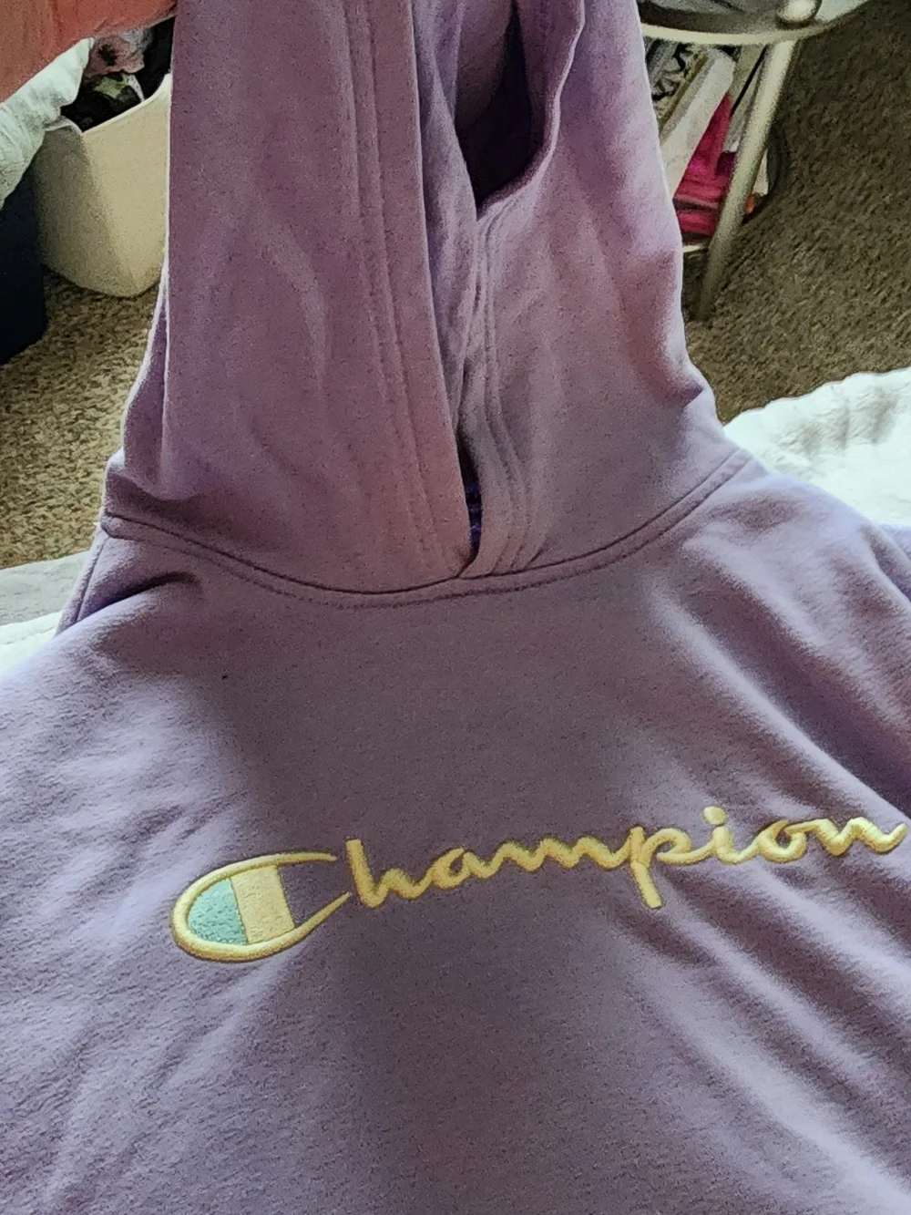 Champion Kids Lavender Pullover Hoodie One-Piece